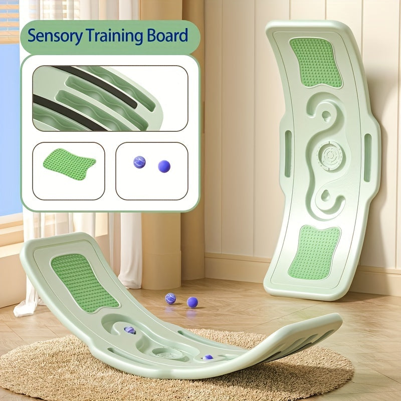 1pc Sensory Training Balance Board/Parent-Child Interaction Seesaw Board/Home Focus Bending Board