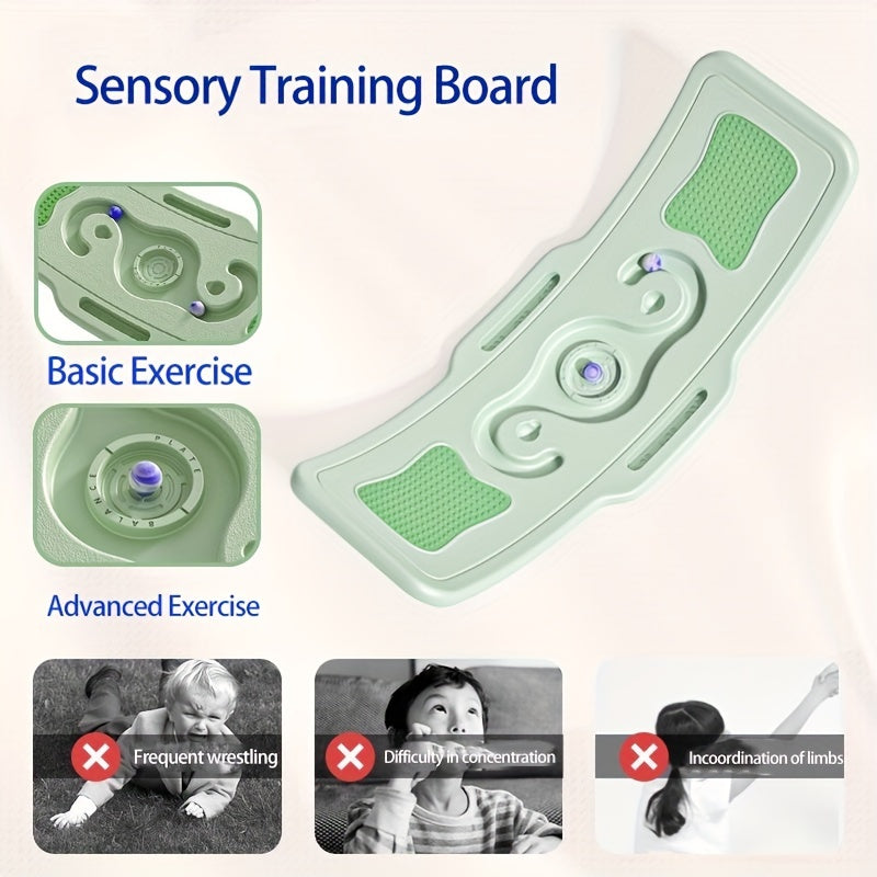 1pc Sensory Training Balance Board/Parent-Child Interaction Seesaw Board/Home Focus Bending Board